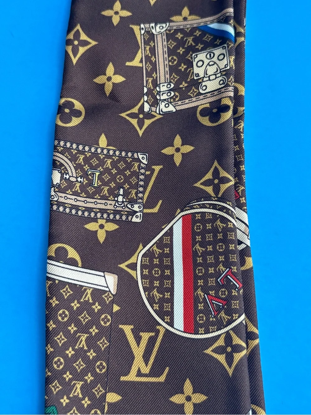 🌼 Louis Vuitton Steamer Trunks Silk Bandeau - with Box